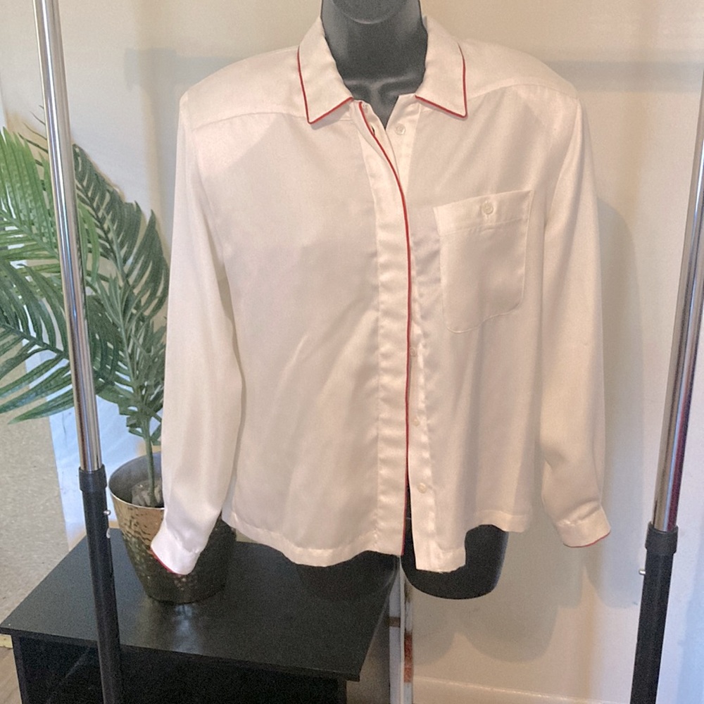 White Button Down Blouse